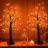 Halloween Lichterkette Outdoor, Insgesamt 12M 120er Grün Lichterketten Batterie mit Timer, IP65 Wasserdicht für Halloween Party Dekoration Herbst Kamin Treppe Veranda Außen Innen Dekor, 2 Stück