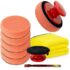 SPTA 5tlg 125 mm Hex-Logik Polierschwämme Wachs Schwämme Auto Polierschwamm Polierpad Polieren Pad Schwamm Polierschaum Set für 125mm Exzenter Poliermaschine Schleifmaschine