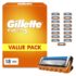 Gillette Mach 3 Klingen Herren, 25 Original Rasierklingen, Blau