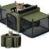 Petsfit Transporttasche Hunde und Katze, Katzentransportbox Hunde Katze Flugtasche für Haustiere im Auto Flugzeug oder in der Bahn