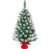 Alupssuc 95 cm Vorbeleuchteter Künstlicher Weihnachtsbaum mit 17 Lichtmodi