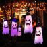 Halloween Deko Geist Kürbis Laterne Herbstdeko für Inner Tischdeko (A)