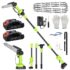 DongCheng Akku Kettensäge 40V, Brushless 1600W, 38cm Schnittlänge, 2×4Ah