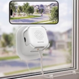 Fensterkamera Innen,2K 3MP MiNi Kamera Außen,5GHz&2,4GHz WiFi mini überwachungskamera aussen mit KI-gestützte verbesserte Farbnachtsicht, Fenster Kamera Personen-/Bewegungserkennung, 24/7-Aufzeichnung,