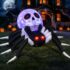 Kaitenv 4.57M Aufblasbare Halloween Deko Outdoor Spinne mit LEDs Rennspinne