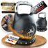 Yes4All QCG3 Pulverbeschichtetes Kettlebell aus Gusseisen, 16 kg, Hell, blau