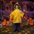 Valery Madelyn 2er Set Halloween Deko Statuen mit Kürbis und Besen