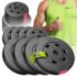 MOVIT SZ-Curlstange 120/130 cm, 30 mm, 7/8 kg, bis 150 kg, Chrom/Schwarz