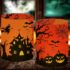 Halloween Deko Hexenlampe Outdoor Indoor, 20CM Hexenfigurmit LED-Licht
