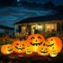 Halloween Deko Geist, 120cm Hängende Geister Deko mit Bunt Lichterketten