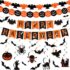 Halloween Deko Absperrband 27 m mit 8 Aufklebern, Horror-Dekoration