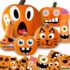 Halloween Deko, 6er Set, Kürbis & Gespenster Deko für Herbstdekoration