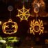 Halloween Deko Gruselig Komplettset – Blut Deko mit Mullstoff, Tischdecke, Verband, Spinnennetz, Spinnen, Handabdrücke, 3D Fledermäuse, Messer für Horror Party Indoor Outdoor