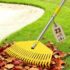 Garten Gerät Harke Rasen Boden Erde Rechen Metall Zinken Gartenrechen mit und ohne Holz Stiel (Rechen verzinkt verstellbar ohne Stiel)