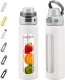 BLUEGO 2-in-1 Borosilikatglas Trinkflasche