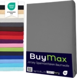 Buymax Spannbettlaken 200x200cm Doppelpack 100% Baumwolle