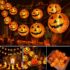 Isisyu 2 Stück Halloween Lichterkette Batterie, 5M 50 LED Grün Micro Lichterkette Batteriebetrieben mit Timer, IP65 Wasserdicht Halloween Deko Outdoor für Kamin, Baum, Zimmer, Garten, Weihnachten