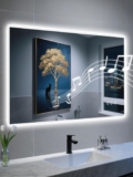 60x90cm Badezimmerspiegel Mit Licht Mit Bluetooth