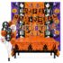 Efymosce Halloween Deko Innen Set, Halloween Banner, Spinnenweben Deko, Gruselige Party Dekoration mit Wiederverwendbarer Girlande, Banner, Luftballons, Fledermaus, Geist, Kürbis für Türdeko