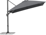 Schneider Sonnenschirm RHODOS TWIST ca. 300 x 300 cm anthrazit, Anthracite