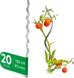 Novatool 20 Tomatenstäbe 150 cm x 5 mm Ø