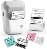 NIIMBOT B1 Etikettendrucker mit Wasserfeste Etiketten Selbstklebend