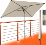 4smile Sonnenschirm Balkon 200×125 cm mit Schirmhülle
