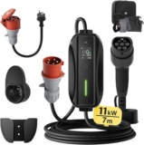 dé Mobile Wallbox/Ladestation 11kW [3-phasig|7m|6-16A] mit Einstellbarer