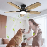 Airwit 106 cm Deckenventilator mit Beleuchtung und Fernbedienung