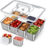 JINDUN Snackbox mit 8 Edelstahl Fächern