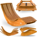 Casaria® Sonnenliege Klappbar Wetterfest Holz 160kg
