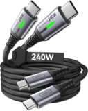 INIU 240W USB C Kabel, [2 Stück 2m] PD Schnellladekabel USB C auf USB C Kabel