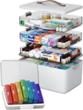 CTIME 4-lagige XXL-Medikamentenbox (Set)