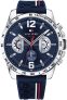 Tommy Hilfiger Unisex Multi Zifferblatt Quarz Uhr mit Silikon Armband 1791476