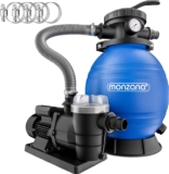 MONZANA® Sandfilteranlage SF96K 9600L/h bis 30.000L Pool