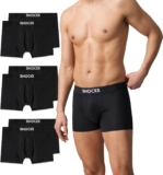 Snocks Boxershorts Herren Bio Baumwolle (6er Pack)