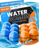 12x Wasserbomben wiederverwendbar in 2 starken Team-Farben