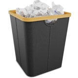 Papierkorb Büro aus Bambus-Mülleimer