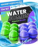 12x Wasserbomben wiederverwendbar in 2 starken Team-Farben