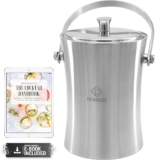 2,0L Premium Eiswürfelbehälter mit Deckel und Zange
