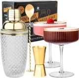 Vemacity Cocktail Set– Glas Cocktail Shaker (500ml)