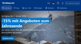 Booking.com -15% mit Angeboten zum Jahresende