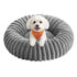 Orthopädisches Hundebett mit waschbarem Kuschelkissen, 106 x 75 x 20 cm / Taubengrau