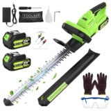 Akku Heckenschere für Makita 18V Akkus,mit 2 x 4000mAh Akkus und Ladegerät,