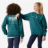 Fleecejacke Damen warm Winterwandern – MH500 Mountain blau