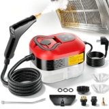 ChlorBlu 2500W Dampfreiniger Handgerät,6-Stufig Verstellbarer Dampfreiniger,