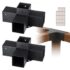 Reithose 100 Kniebesatz Stoff Herren schwarz