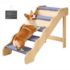 VEVOR Hundetreppe 580x430x380 mm, 3-stufige Hautiertreppe, Holztreppe geeignet für kleine, mittlere, große, ältere Haustiere sowie Welpen bis 68 kg, Hundeleiter für Betten, Sofas & Autos