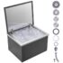 Kuscheliges Haustierbett mit waschbarem Kissen, Dove grey / 60 x 60 x 18 cm