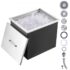 VEVOR Drop-in-Eisbox, 43,5 L Edelstahl-Eiskühler, 558 x 430 x 306 mm Kommerzieller Eisbehälter mit Abdeckung, Eingebaute Eisspeichertruhe, Abflussrohr und Ablassstopfen im Lieferumfang Enthalten